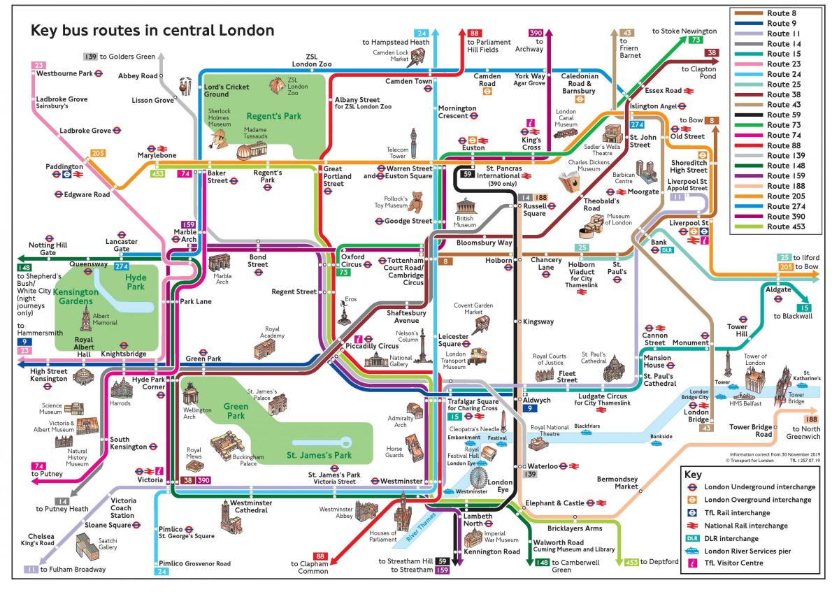 przystanek mapie Londynu