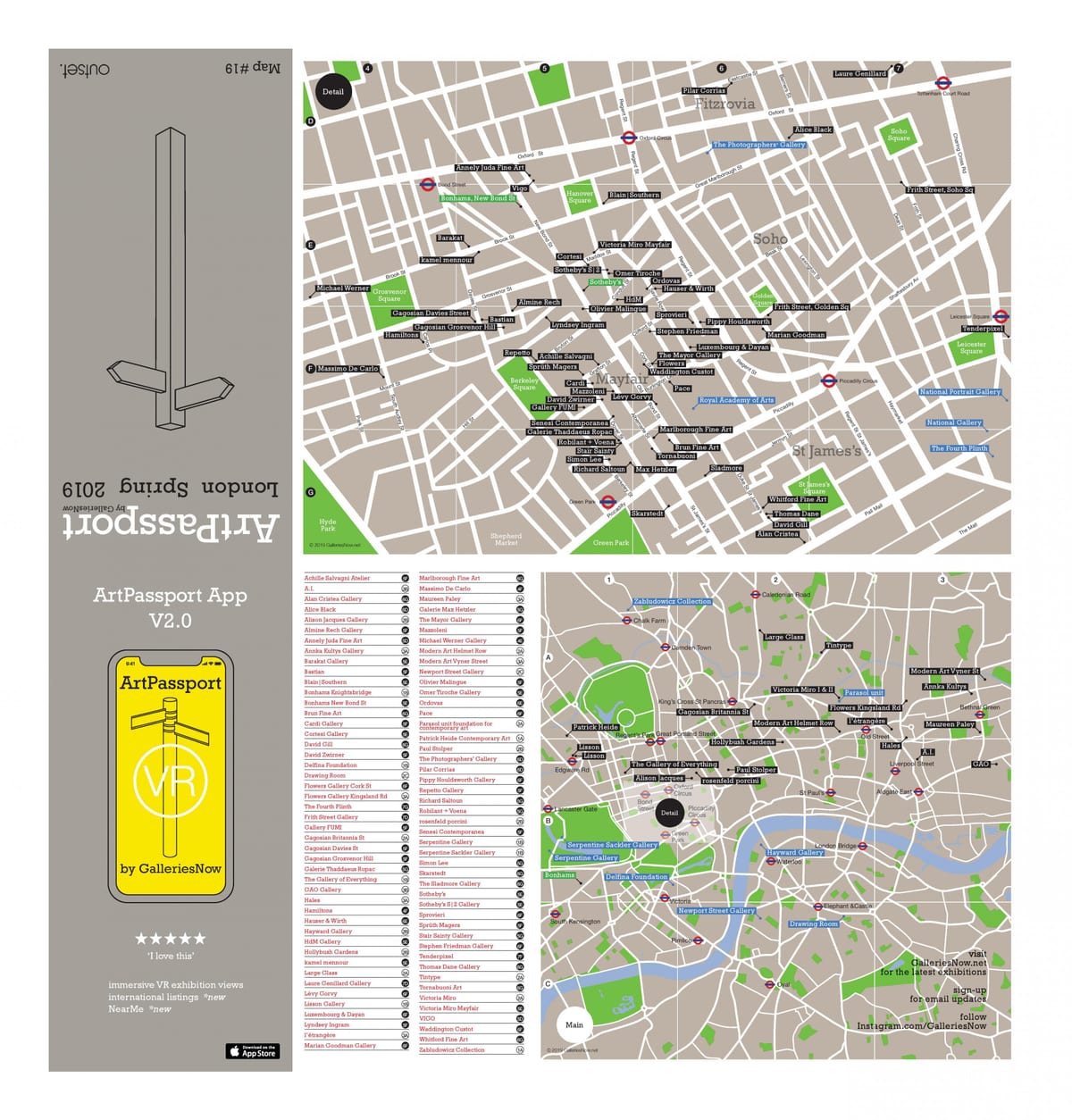 mapa, galerie sztuki w Londynie