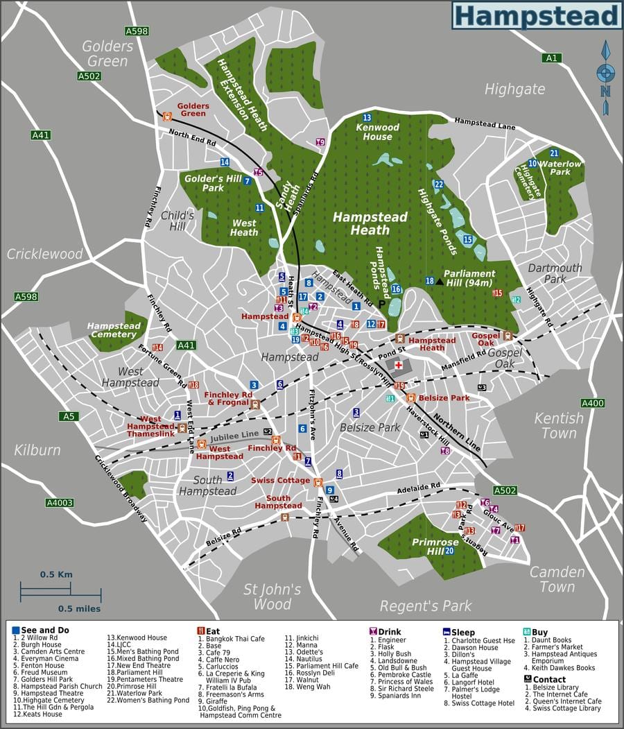 mapa Londynu