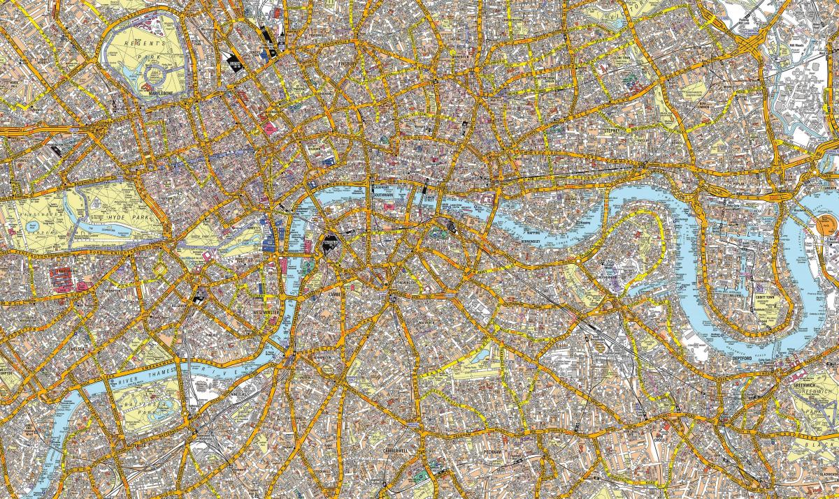 mapa ulic Londynu