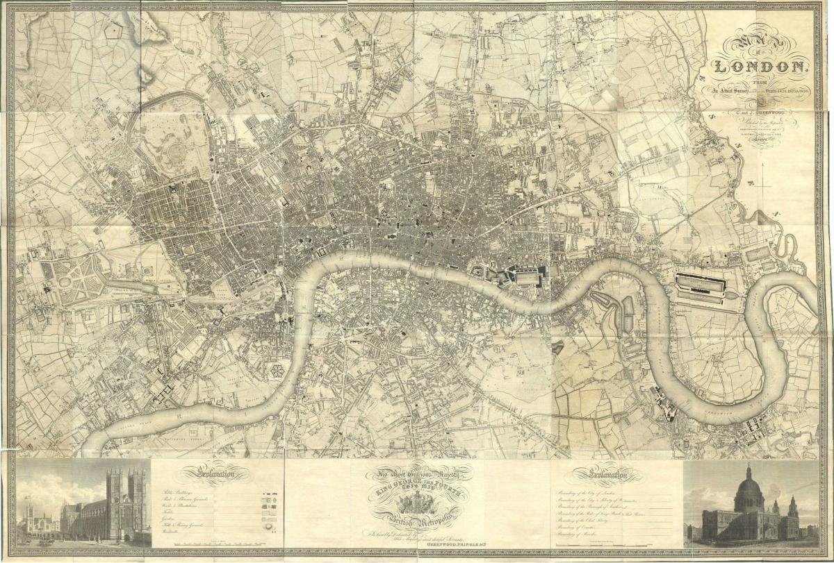mapa wiktoriańskim Londynie