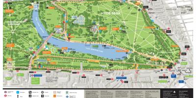 Mapa hyde park, Londyn