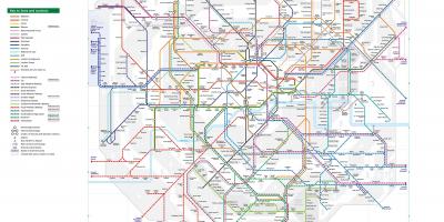 Transport mapa Londynu