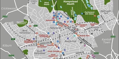 Mapa Londynu
