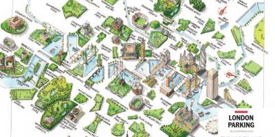Mapa Londynu parki