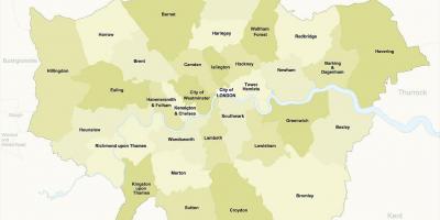 Mapa Londynu boro