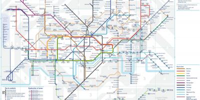 Londyńskie metro mapa metra