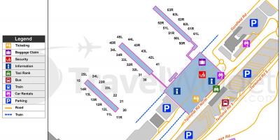 Mapa lotnisko Stansted